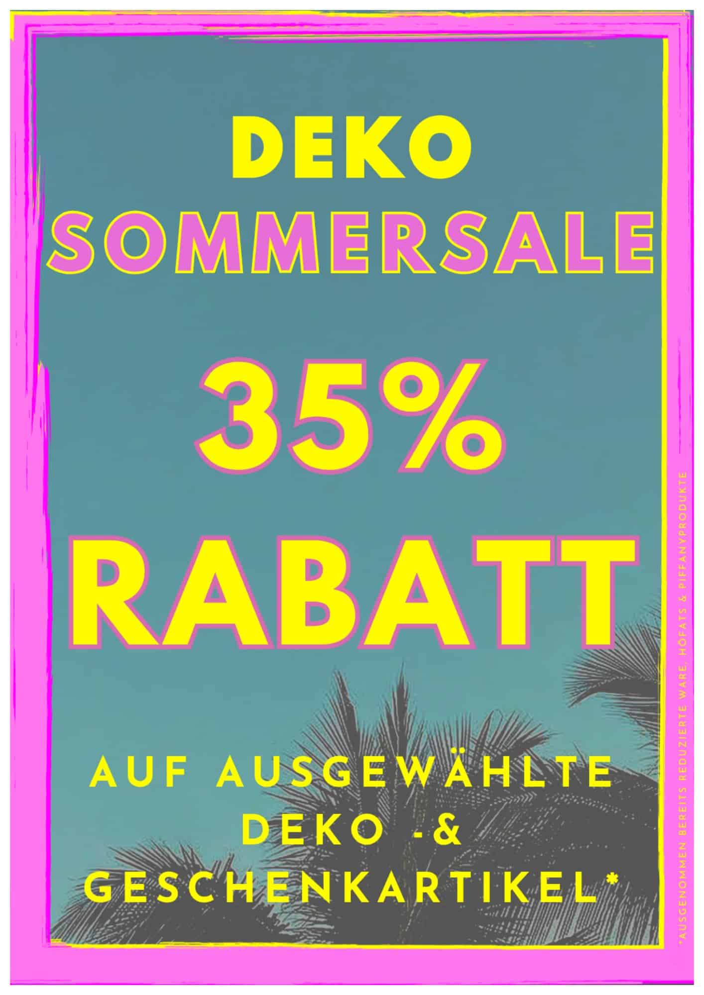 Dostler Sommer-Sale 2026 - 35 Prozent Rabatt auf ausgewählte Deko- und Geschenkartikel