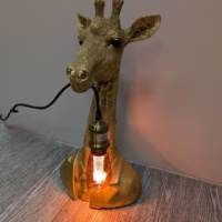 Tischlampe „Giraffe Gold“ inkl. Leuchtmittel